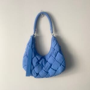 Jason Wu Dylan Woven Nylon Hobo‎ Shoulder Bag in Vista Blue